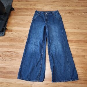Free People We The Free Harlow Mid Rise Wide Leg size 30 Jeans